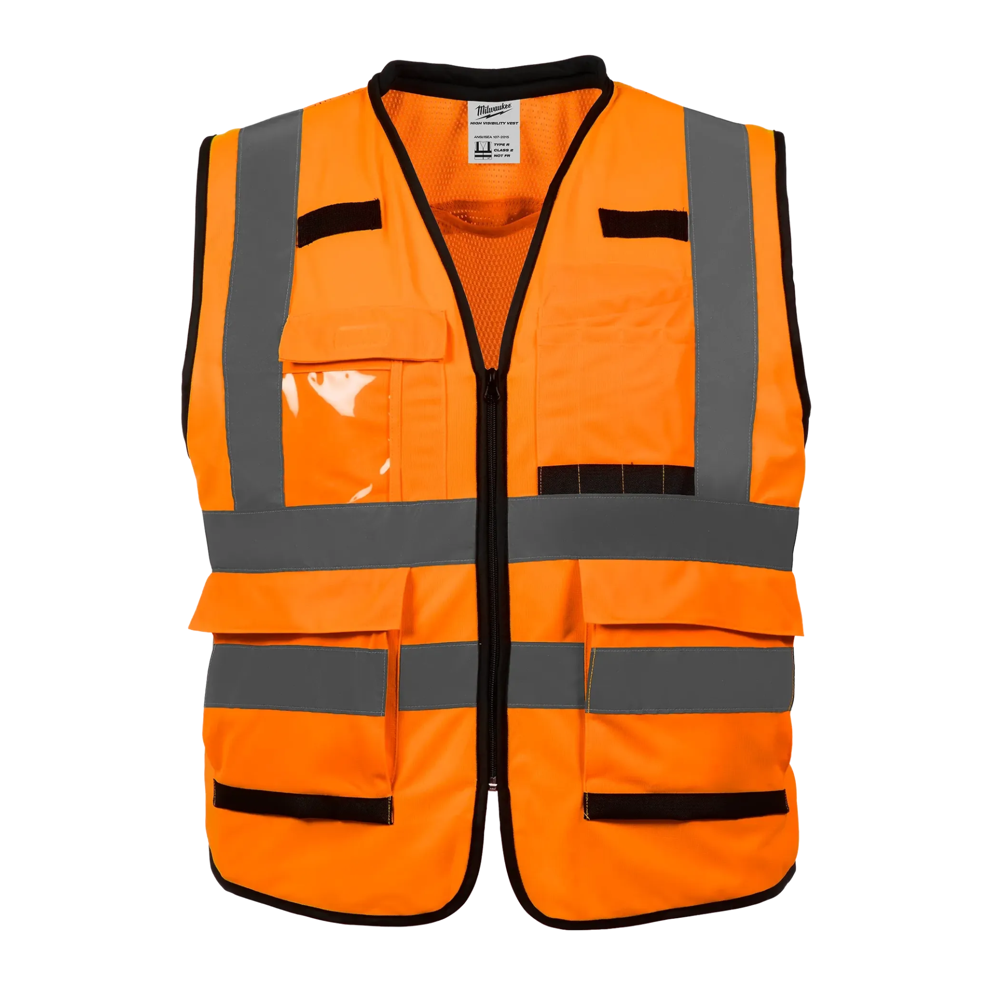 Milwaukee Class 2 High Visibility Orange Performance Safety Vest from GME Supply